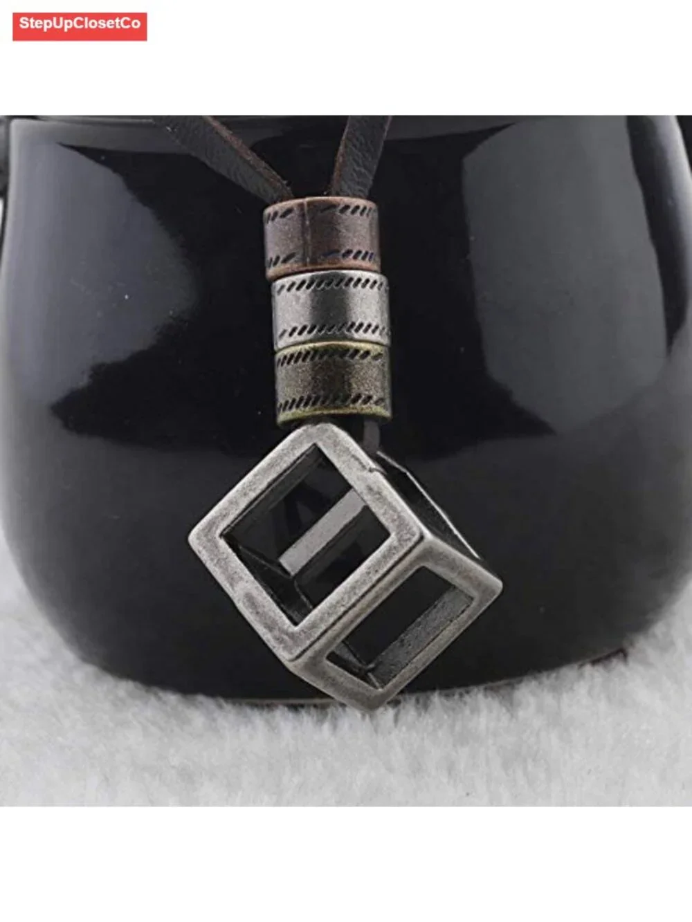 Eyeglass Holder Necklace O Ring Adjustable Leather Strap